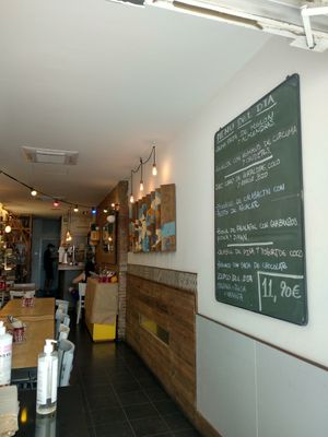 Inside at Quinoa Arago Vegetaria in Barcelona