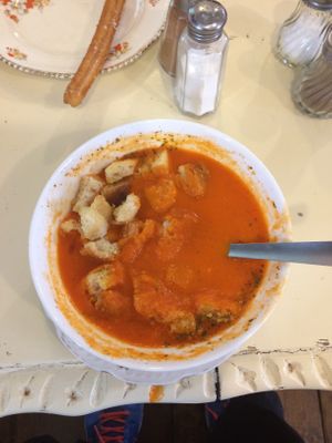 Fabulous food. Great place. Eclectic feel. Fabulous service and a must go to 😊 at The Churro Bar & Vegan Bakery in Cusco