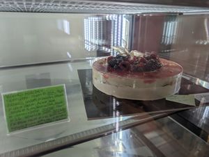 Vegan cake at Vercesi in Genoa