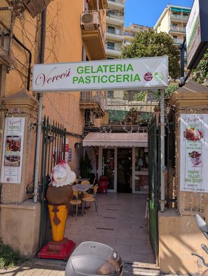 From the outside at Vercesi in Genoa