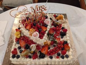 Vegan wedding cake 😋 at Vercesi in Genoa