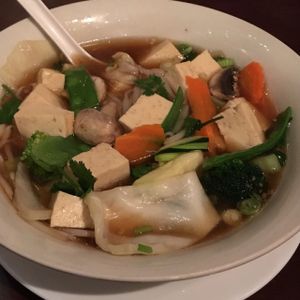 Noodles with tofu and vegetables  at Siam Spice in Daytona Beach