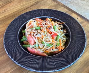 Papaya salad   at The Chill in Trat
