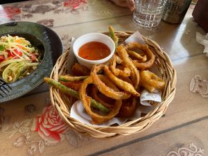 Vegetable tempura   at The Chill in Trat