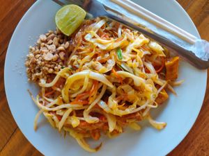 Pad thai at The Chill in Trat