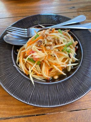 Papaya salad !  at The Chill in Trat