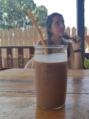 Chocolate smoothie (vegan) at The Chill in Trat