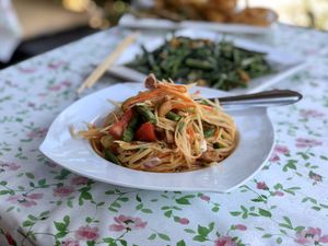 Papaya salad  at The Chill in Trat
