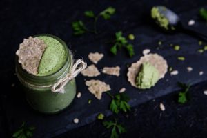 
Parsley Pasta at Rawyal Raw Vegan Sweets - Calea Vitan in Bucharest