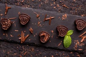 Peppermint Candy (they also have candies with mesquite and lucuma) at Rawyal Raw Vegan Sweets - Calea Vitan in Bucharest