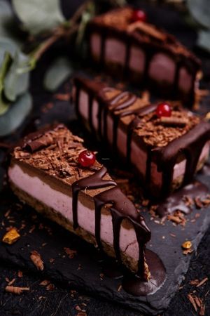 Delice Cake (Chocolate and Strawberries) at Rawyal Raw Vegan Sweets - Calea Vitan in Bucharest