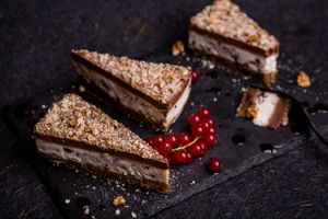 Choco Crunchy Cake at Rawyal Raw Vegan Sweets - Vasile Milea in Bucharest