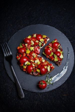 Pizza Raw Vegan at Rawyal Raw Vegan Sweets - Vasile Milea in Bucharest