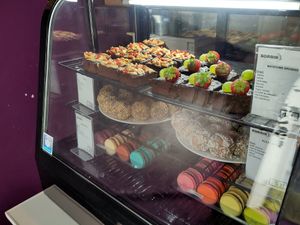 Cake showcase at Sorrir in Wroclaw