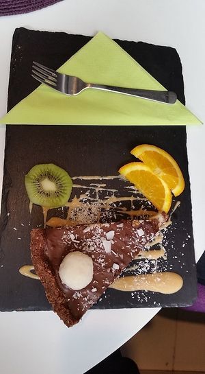 bounty cake at Sorrir in Wroclaw