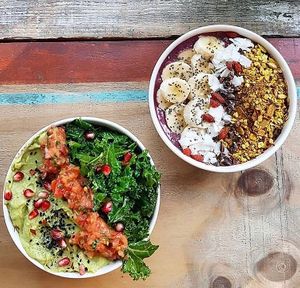 Tex Mex and Açai Bowl at Carmel by the Green in East London