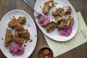 Club Mexicana at Pamela, deep fried seitan chicken at Club Mexicana - Pamela Bar in East London