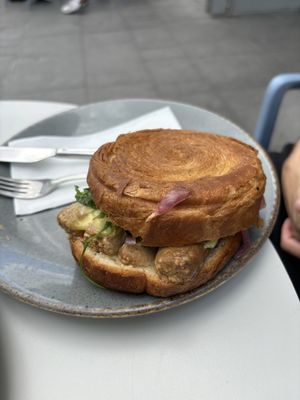 Sausage cronut  at Arapina in South East London