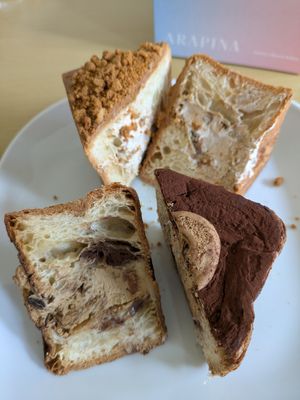 Biscoff and tiramisu cubes at Arapina in South East London