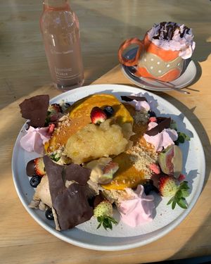 Pumpkin Pie Pancakes  at The Cardamom Pod in Broadbeach