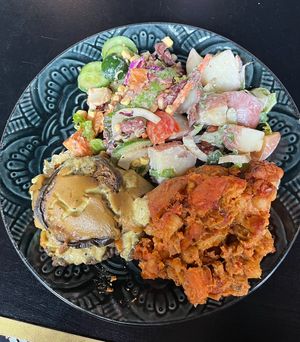 from the buffet🥗  at The Cardamom Pod in Broadbeach