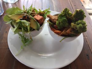 salads at The Cardamom Pod in Broadbeach