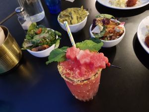 Watermelon kombucha at The Cardamom Pod in Broadbeach