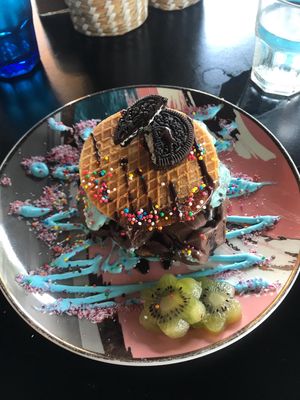 Stoop waffle ice cream sandwich at The Cardamom Pod in Broadbeach
