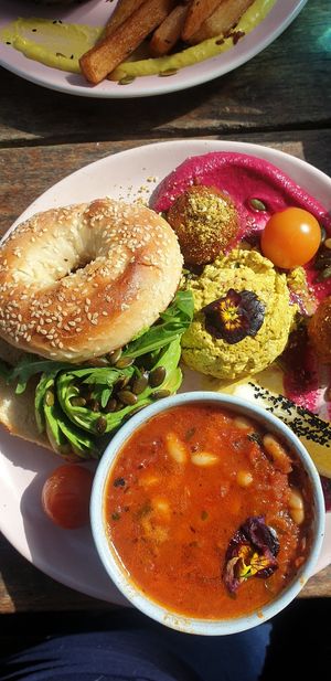 Amazing bagel at The Cardamom Pod in Broadbeach