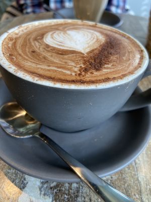 Got chocolate with soy milk at The Cardamom Pod in Broadbeach