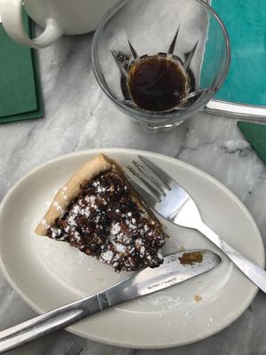 vegan treacle and walnut cake! at The Kew Greenhouse Cafe in Richmond Upon Thames