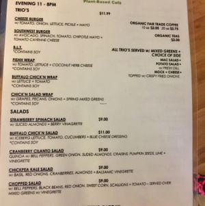 Menu 2! at Mana in Binghamton