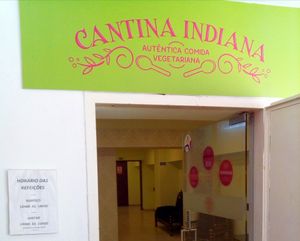 Inner entrance at Cantina Indiana in Lisbon
