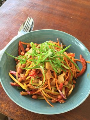 Thai salad - vegan at Cafe Kumbuk Good Market in Colombo