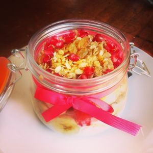 Muesli parfait at Teaffanys in Goa