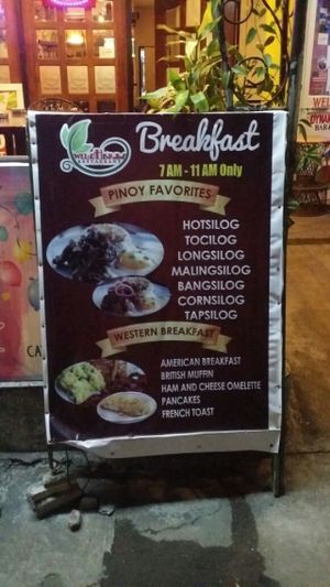 street sign at Wild Herbs Restaurant in Olongapo City