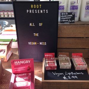 Vegan goodies at Root in Swansea