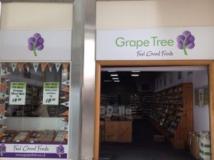 outside store view in the quadrant at Grape Tree in Swansea