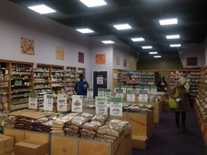 inside the store its very big at Grape Tree in Swansea