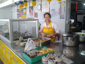 Nice vegan food served with nice smile.... at Raan Ahaan Jai - thesaban in Trat