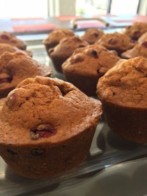 Vegan Cranberry Muffins at Good Choice Kitchen in Ossining