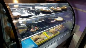 yummy vegan desserts and empanadas at Madhu in Santiago