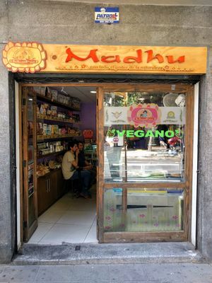 Outside at Madhu in Santiago