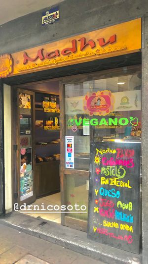 Outside at Madhu in Santiago