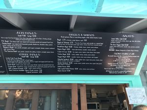 Menu at Little Fish Coffee in Koloa