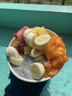 sunrise açaí bowl  at Little Fish Coffee in Koloa
