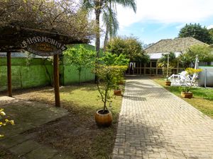 O pátio da entrada do restaurante. at Harmonia Restaurante Natural in Rio Grande