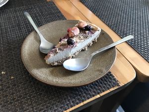 Chessecake de frutos vermelhos at Bruta Flor in Lisbon