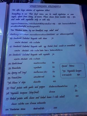 vegetarian at Blue Juice in Krabi