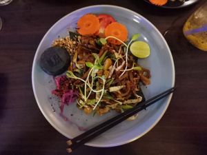 Pad Thai (vegan) at Blue Juice in Krabi